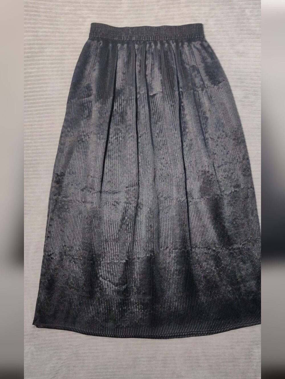 Lucia Black Pleated Maxi Skirt